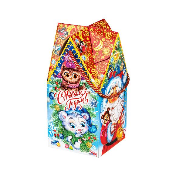 Сладкий новогодний подарок Избушка