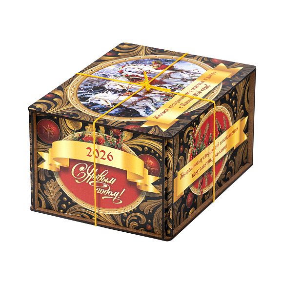 Сладкий новогодний подарок Посылка Черный Бархат