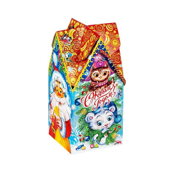 Сладкий новогодний подарок Избушка